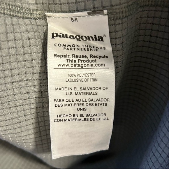 Patagonia Men's Gray 1/4-Zip Pullover Baselayer Top Size L - Picture 5 of 10